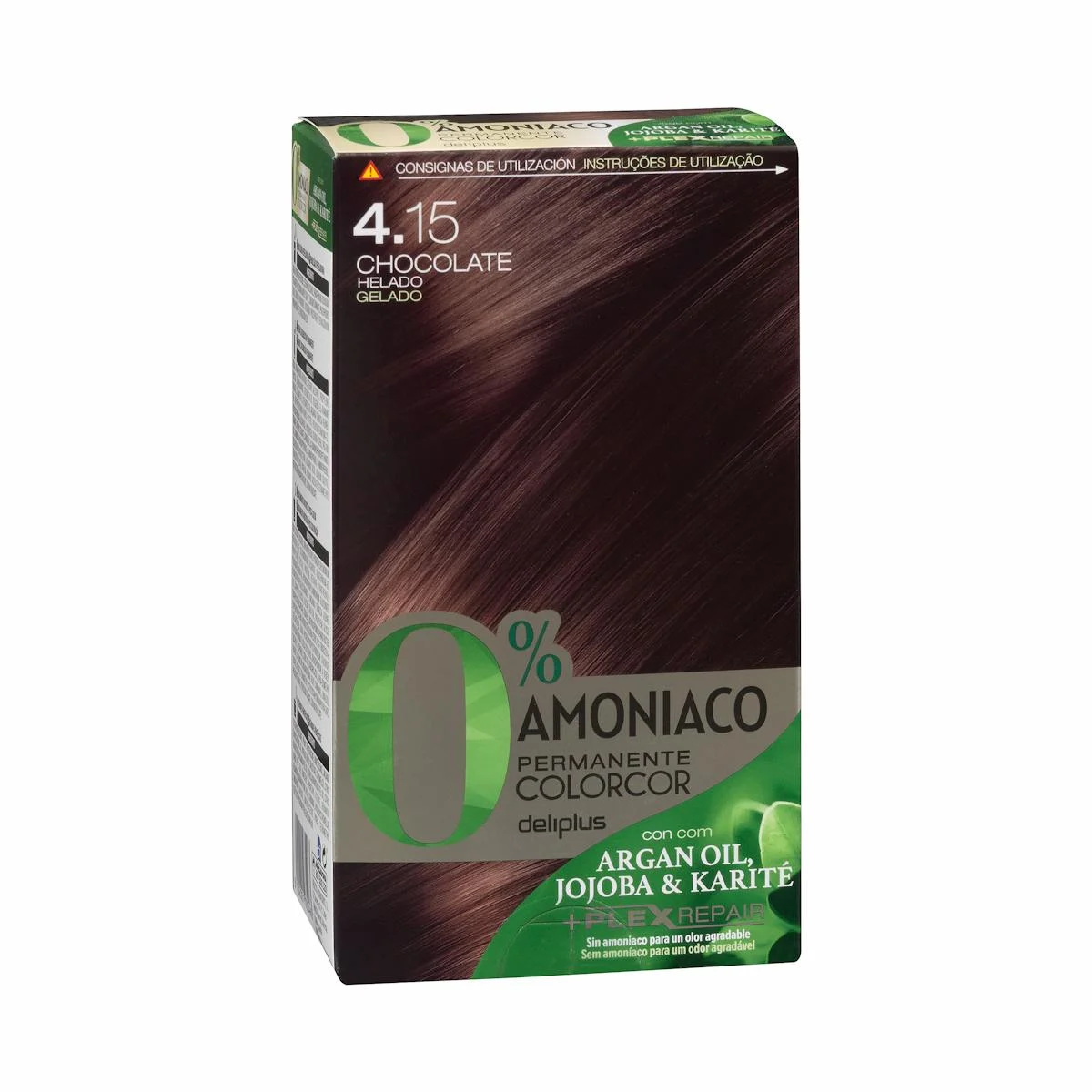 Coloració permanent 0% amoníac 4.15 xocolata gelada Colorcor