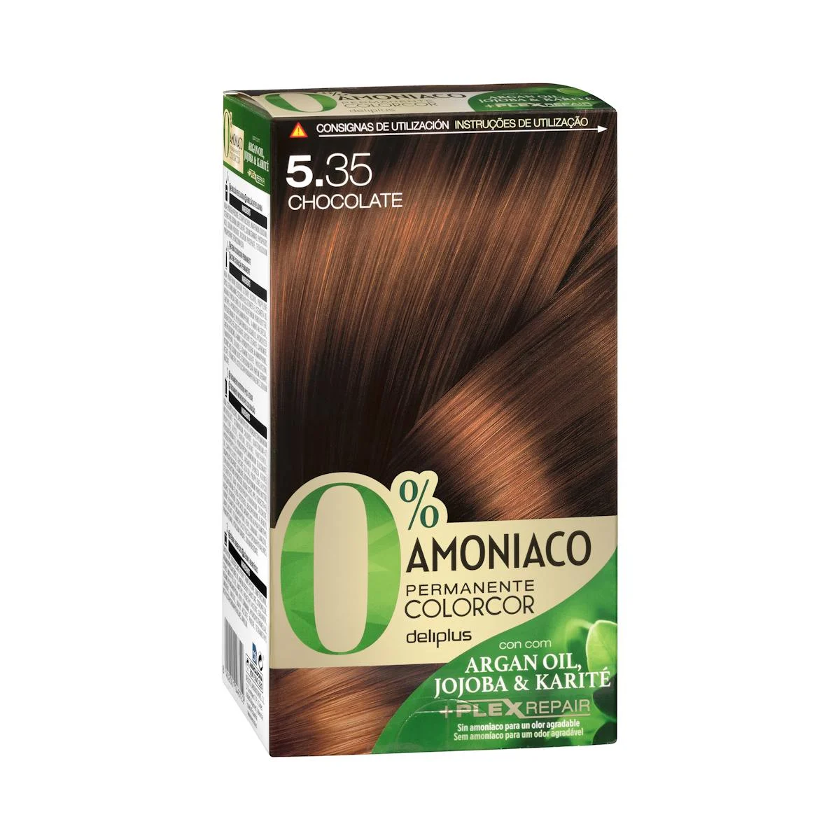 Coloració permanent 0% amoníac 5.35 xocolata Colorcor