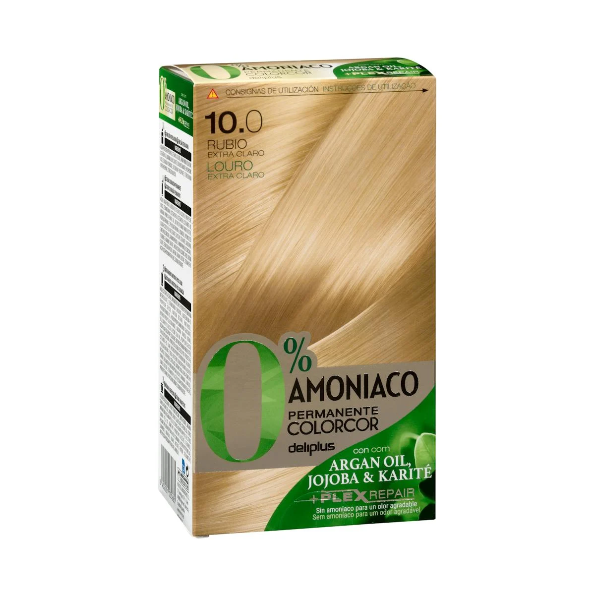 Colorcor 0% ammonia permanent dye 10.0 extra light blonde