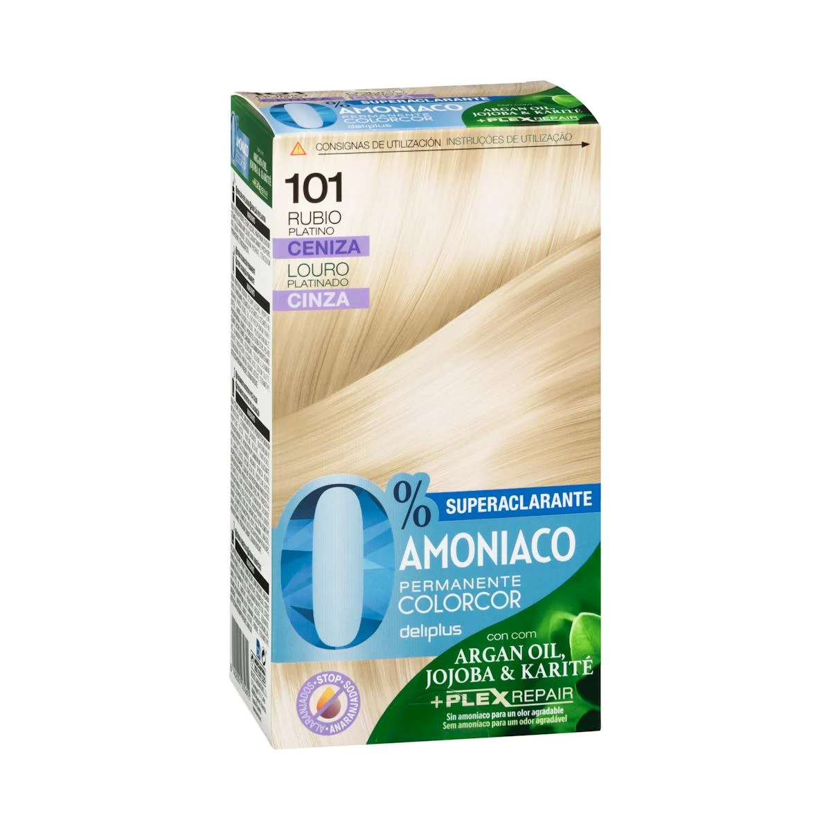 Coloració permanent 0% amoníac 101 ros platí cendra Colorcor
