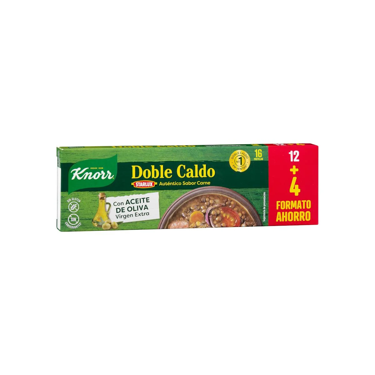 Doble brou gust clàssic carn Knorr en pastilles