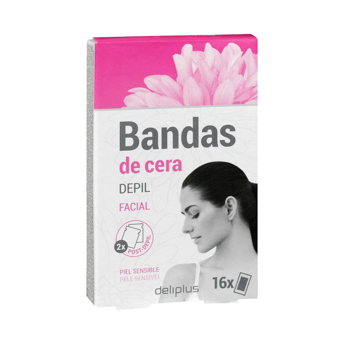 Bandes de cera facial Deliplus pell sensible