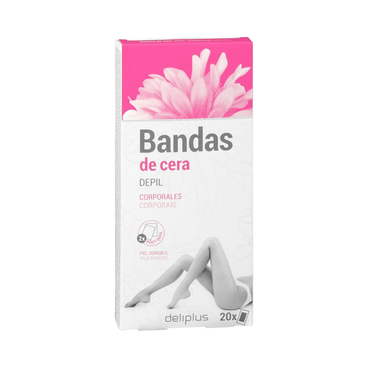 Bandes de cire pour le corps Deliplus pour peaux sensibles