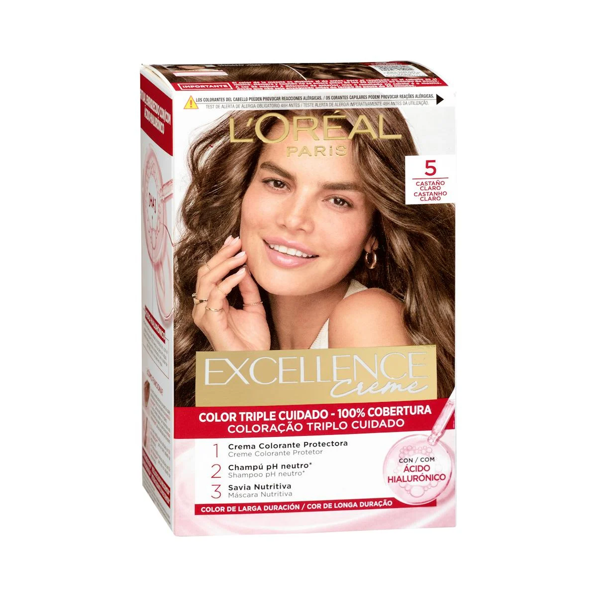Coloració permanent 5 castany clar Excellence Creme