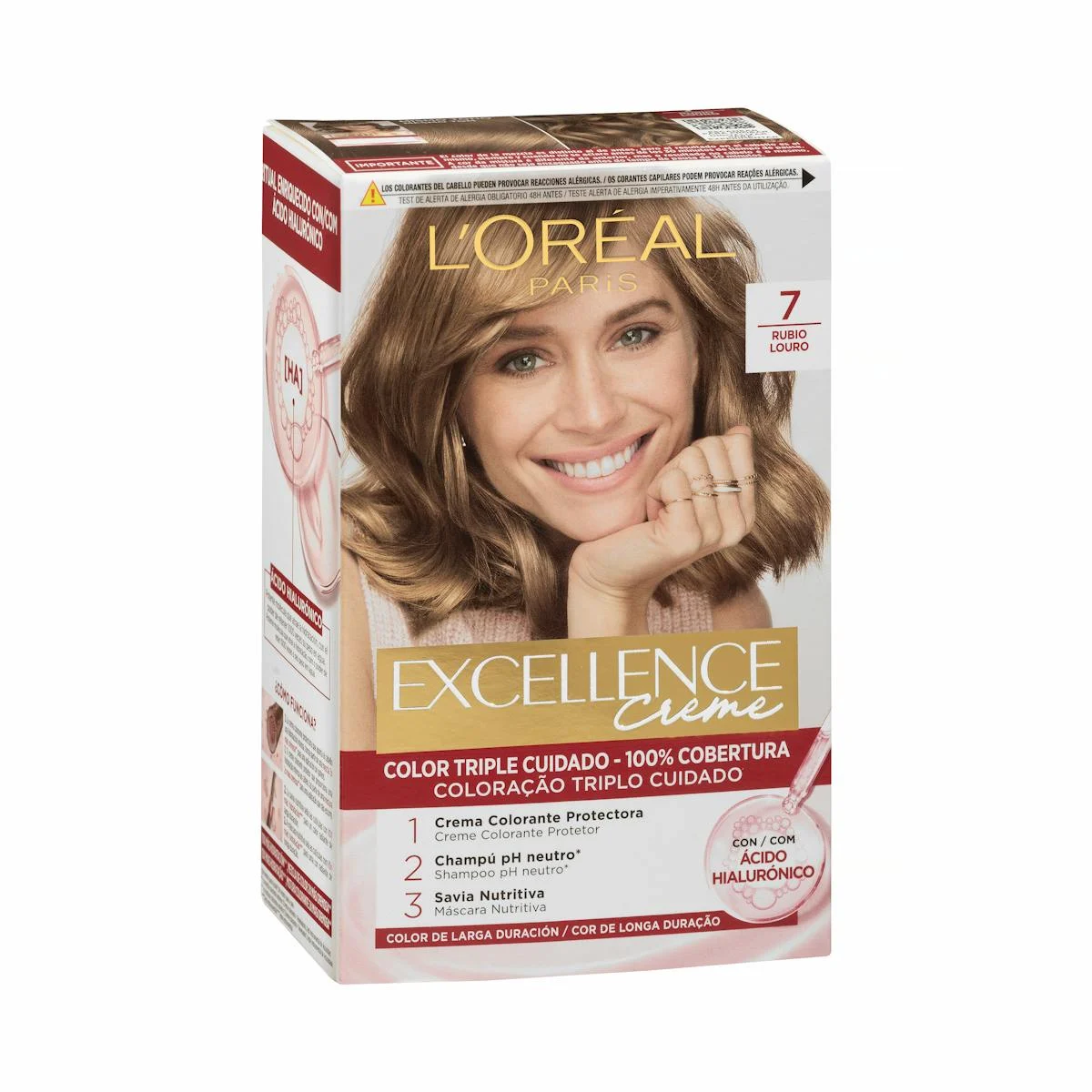 Coloration permanente 7 blond Excellence Creme