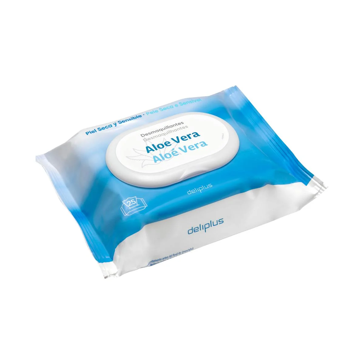Aloe Vera makeup removal wipes for dry and sensitive skin Deliplus