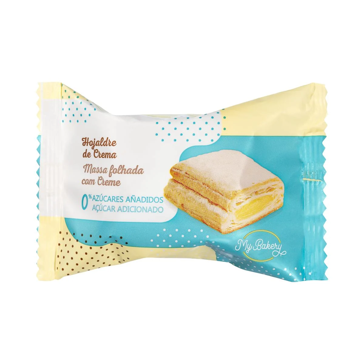 Puff pastry filled with cream no added sugar Hacendado