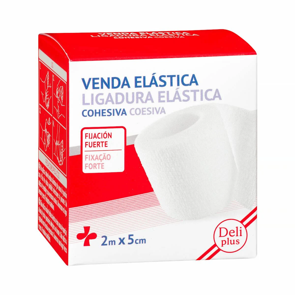 Bande élastique cohésive Deliplus à fixation forte