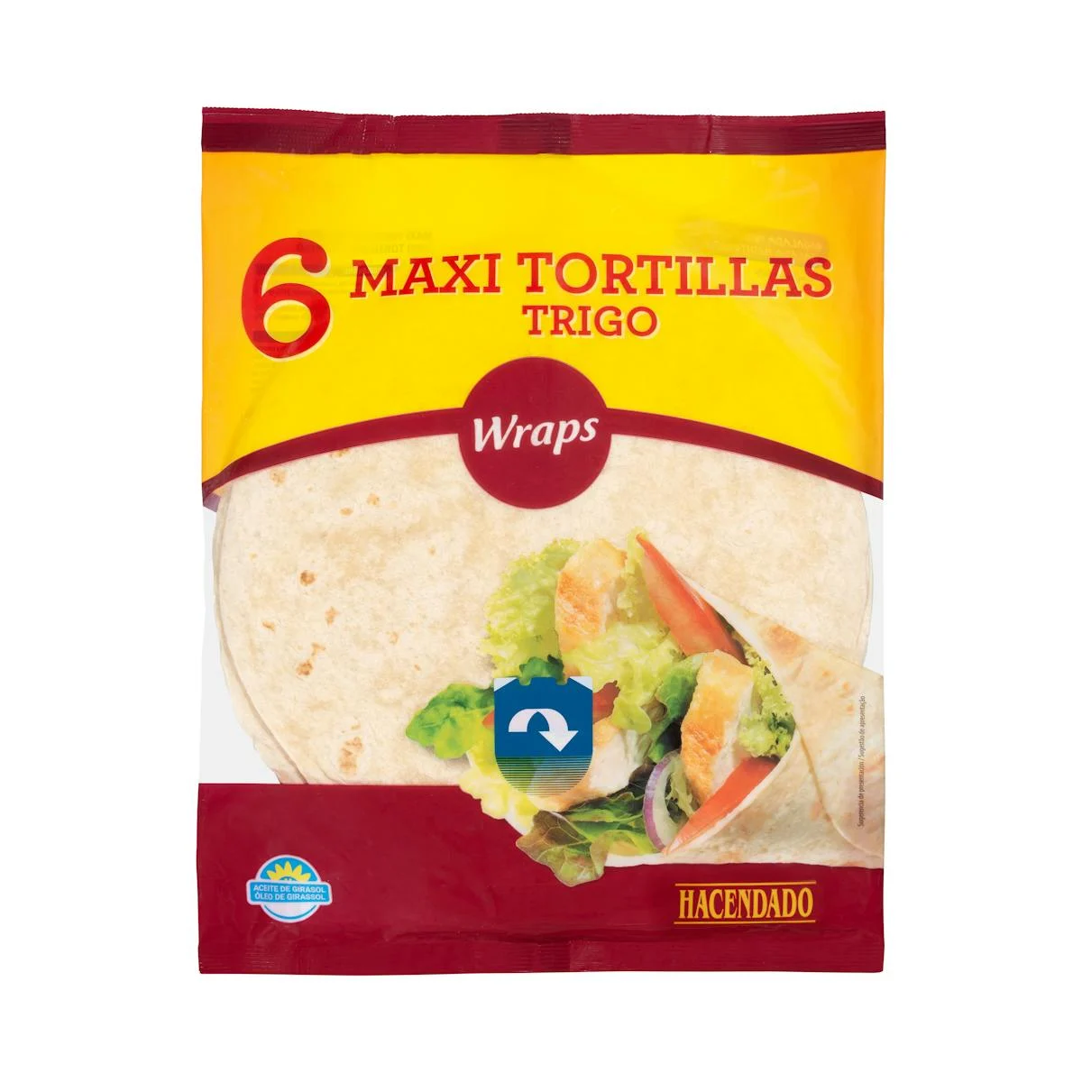 Maxi-Weizentortillas Hacendado