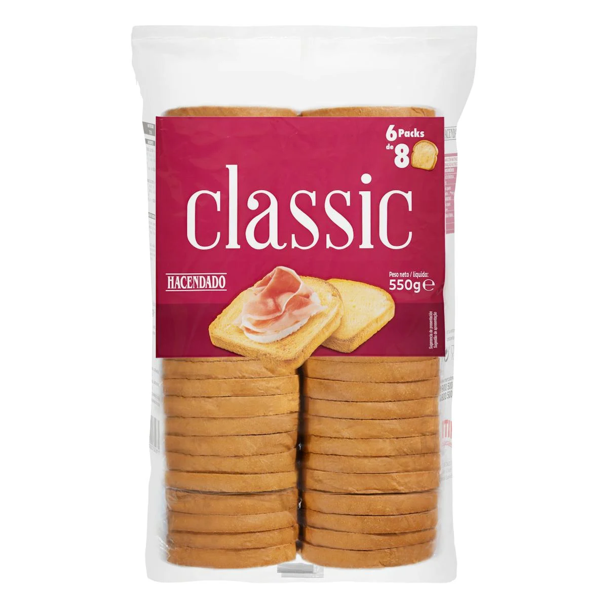 Classic toasted bread Hacendado