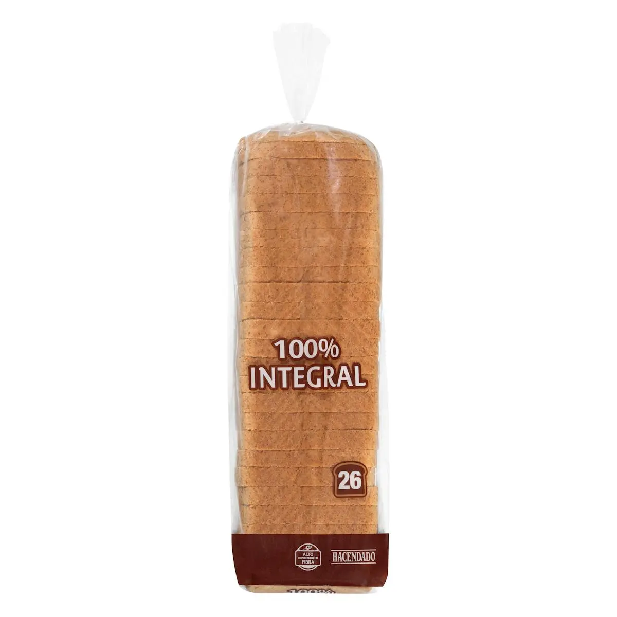 Crustless 100% wholemeal bread 0% added sugars Hacendado
