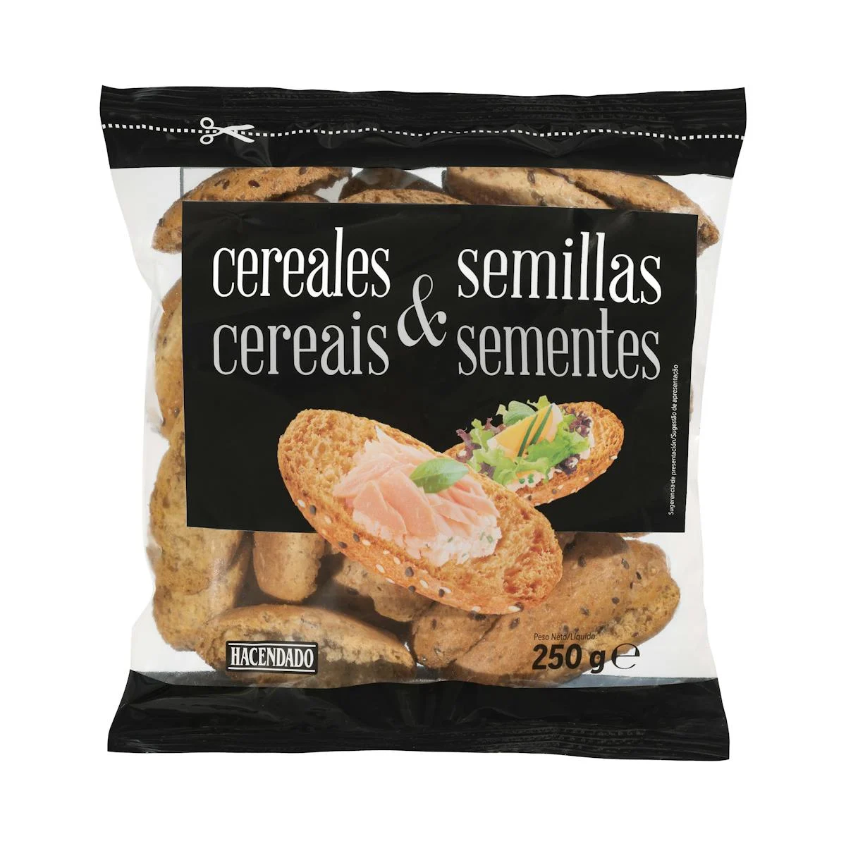 Toasted cereal and seeds mini bread rolls Hacendado