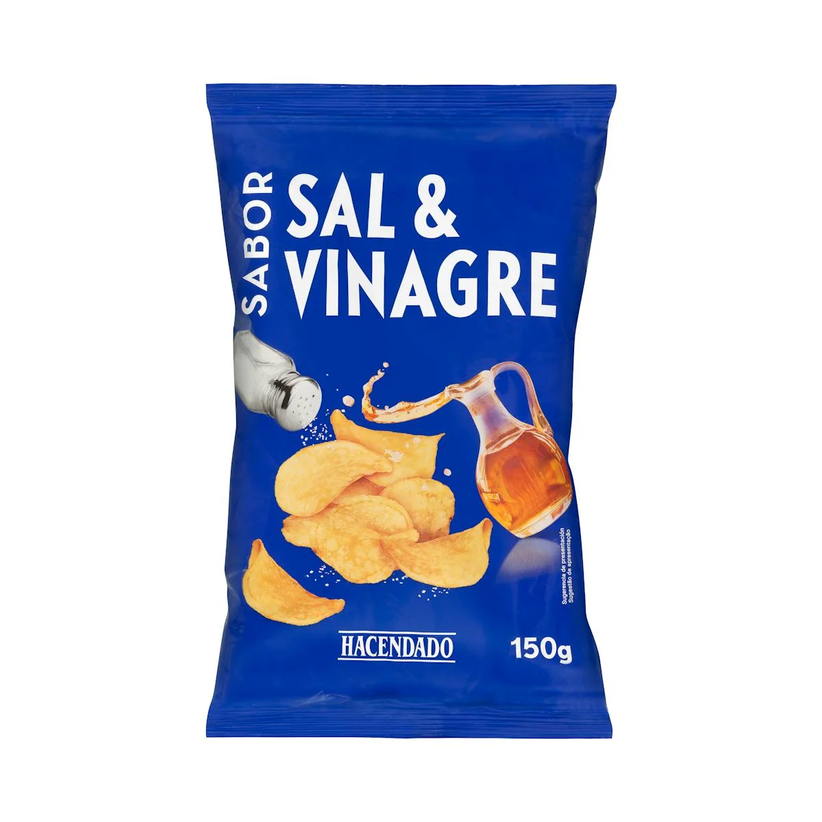 Salt and vinegar flavored potato chips Hacendado