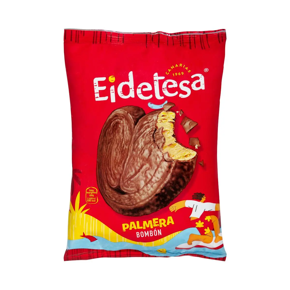 Palm pastry with chocolate Eidetesa