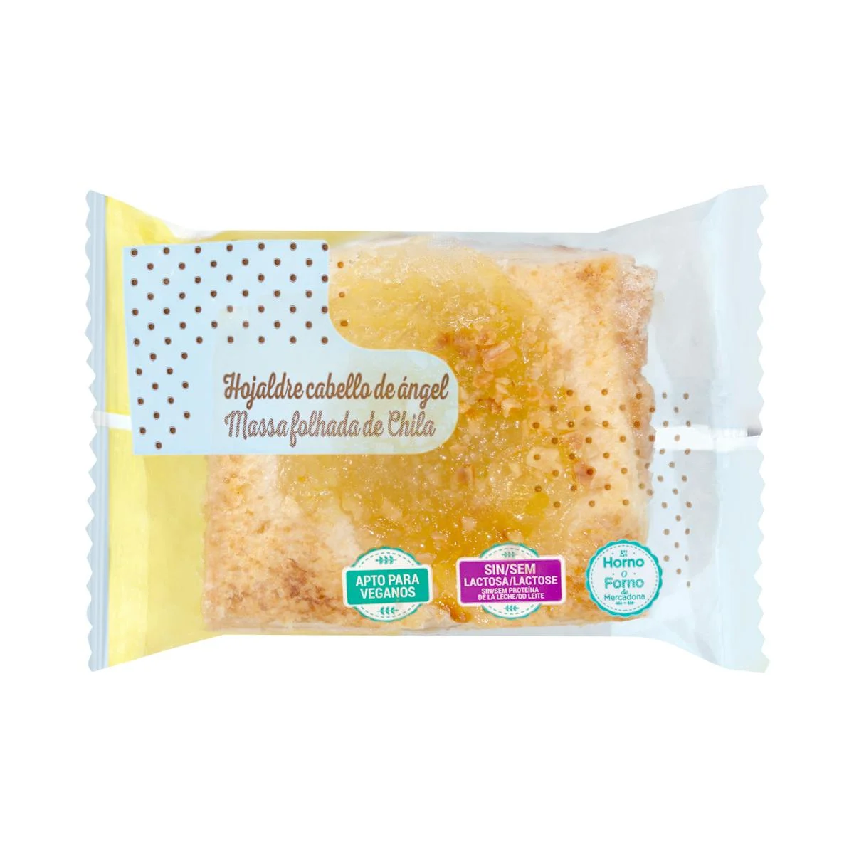 Spaghetti squash jam puff pastry Hacendado