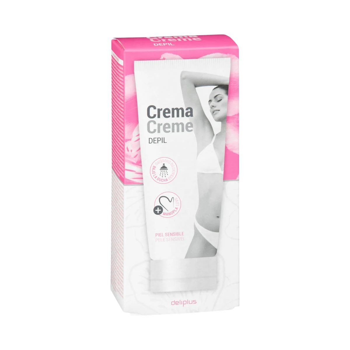 Crema depilatòria dona per al cos Deliplus pell sensible