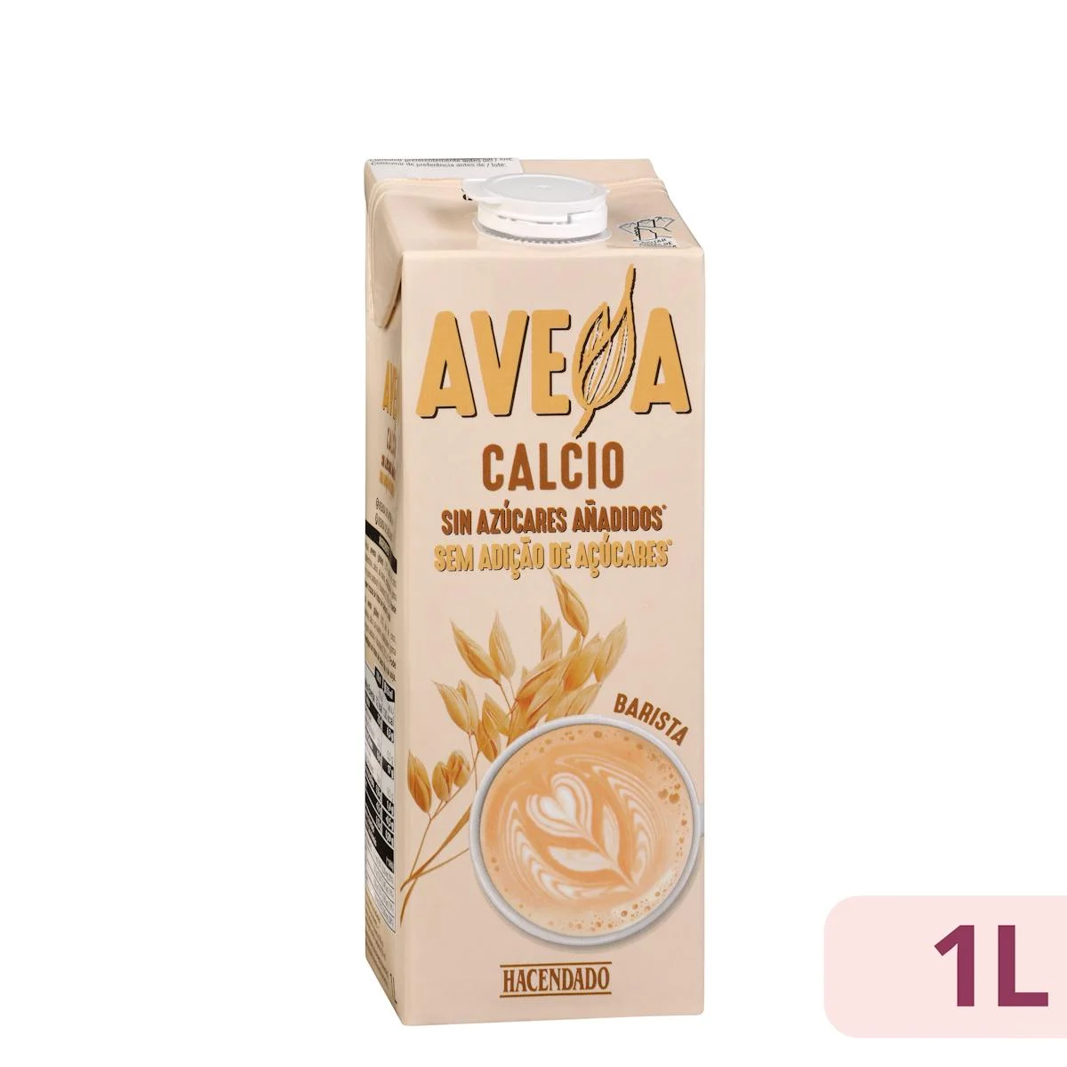 Oat drink with calcium barista no added sugars Hacendado