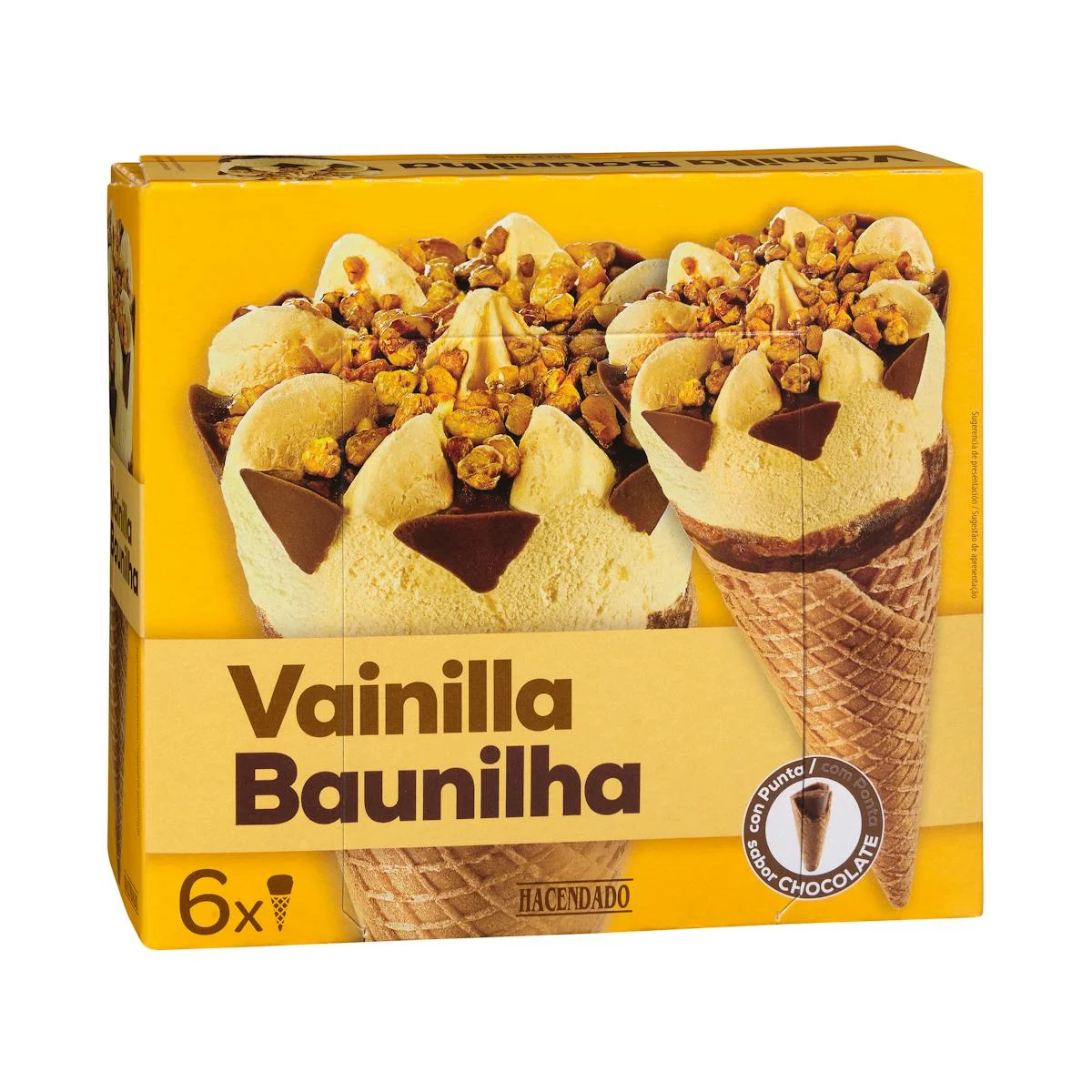 Vanilleeiswaffel Hacendado