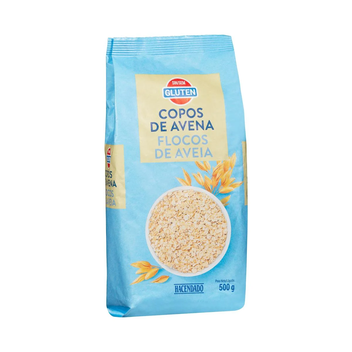 Copos de avena sin gluten Hacendado