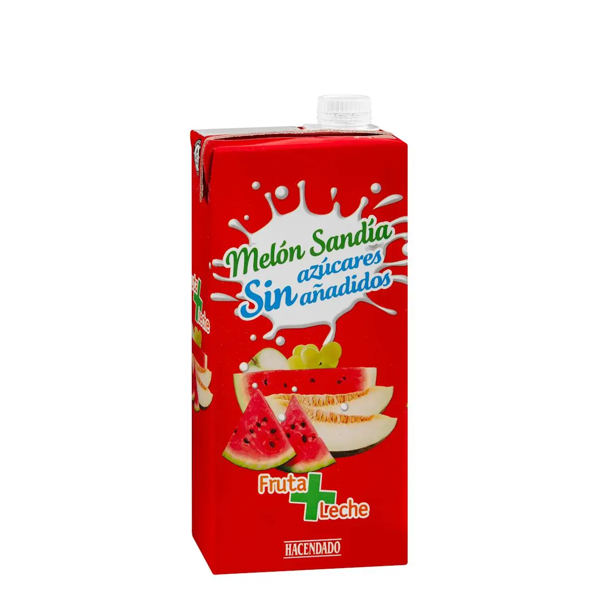 Fruits + lait, melon et pastèque, sans sucres ajoutés Hacendado
