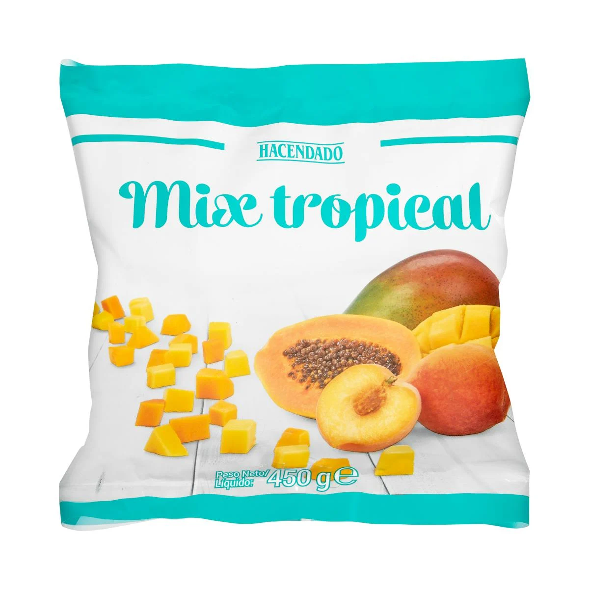Deep-frozen mixed tropical fruits Hacendado