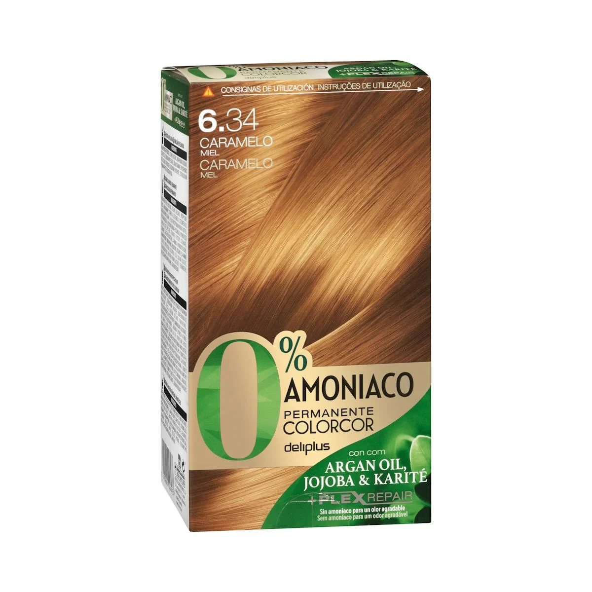 Coloració permanent 0% amoníac 6.34 caramel mel Colorcor