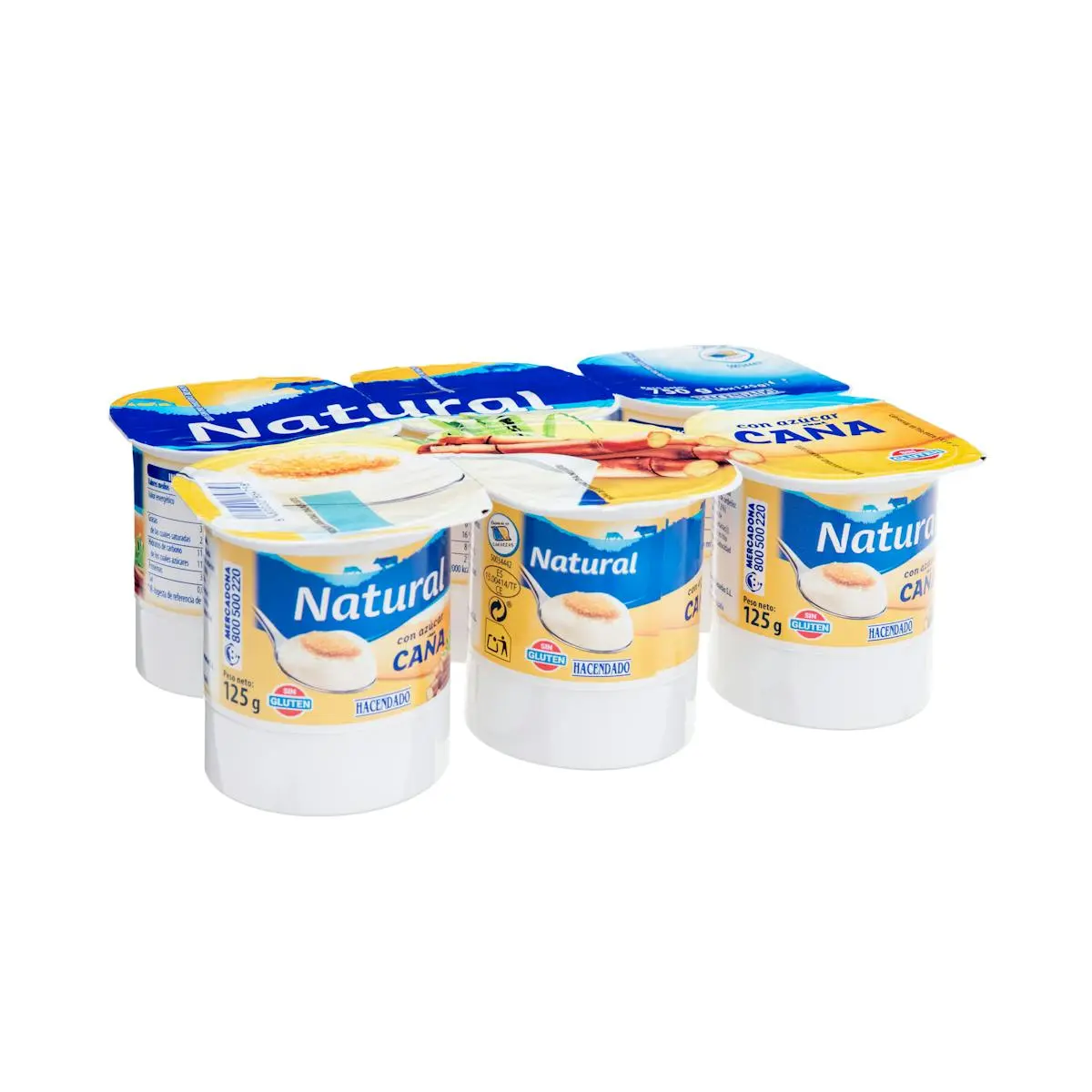 Natural dairy dessert with cane sugar Hacendado