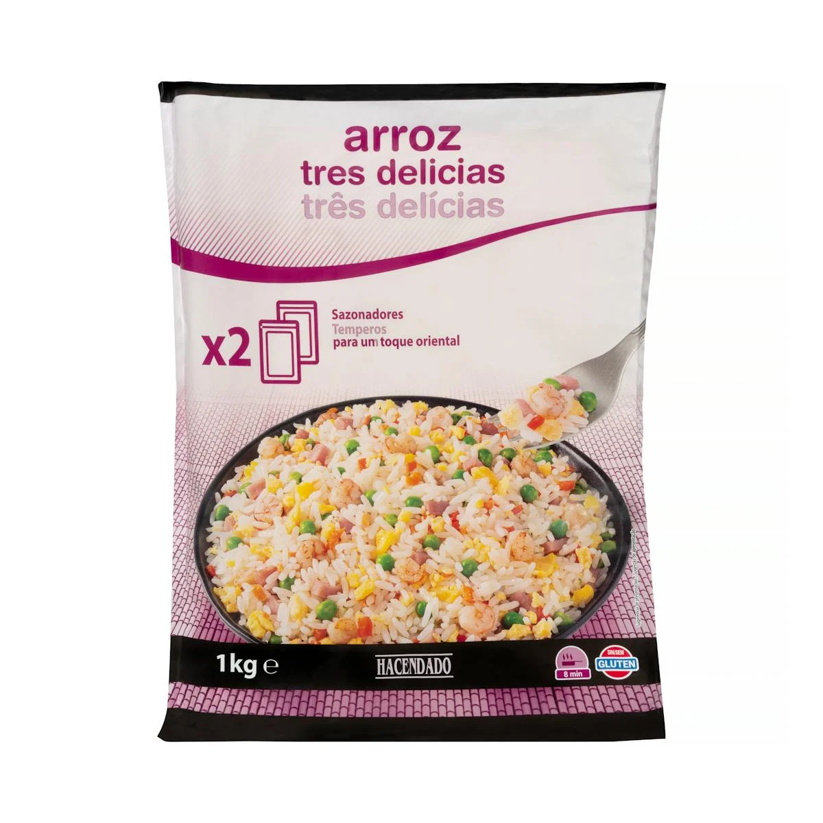 Riz « trois délices » surgelé Hacendado