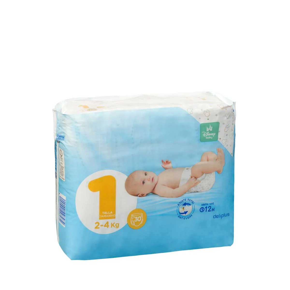 Couches bébé, taille 1, 2-4 kg Deliplus