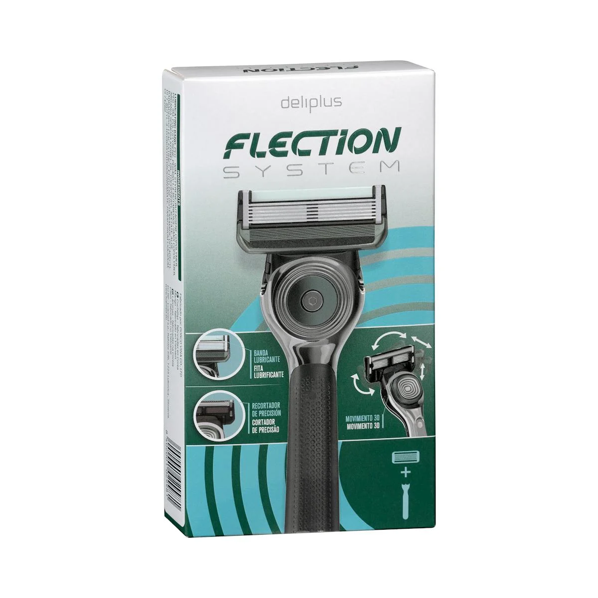 Precision System 6 blades rechargeable razor Deliplus