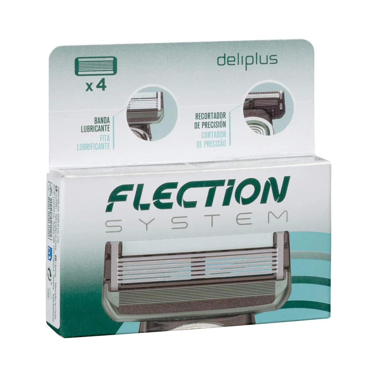 Flection System 6 blades razor refills Deliplus