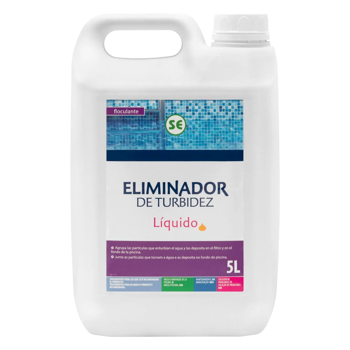 Cloudy water treatment liquid for swimming pool Bosque Verde