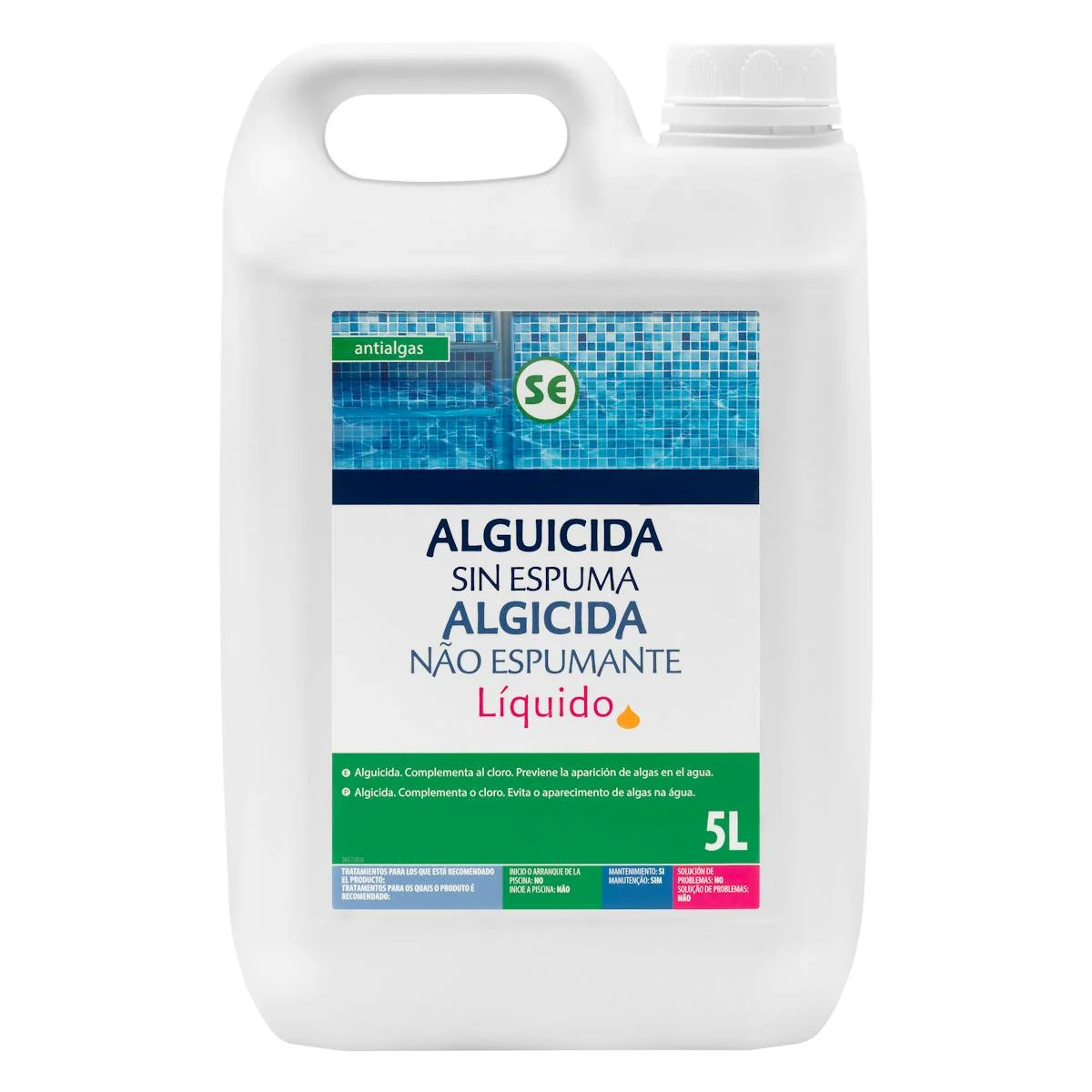 Non-foaming liquid algaecide Bosque Verde