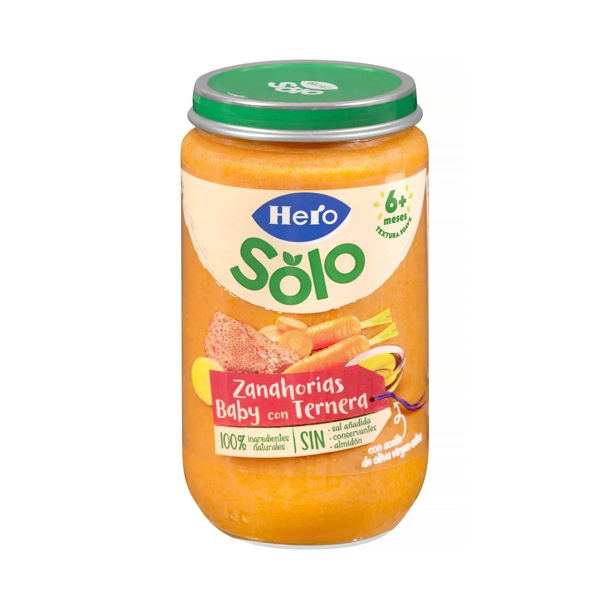 Karottenpüree mit Rind Hero Solo +6 Monate