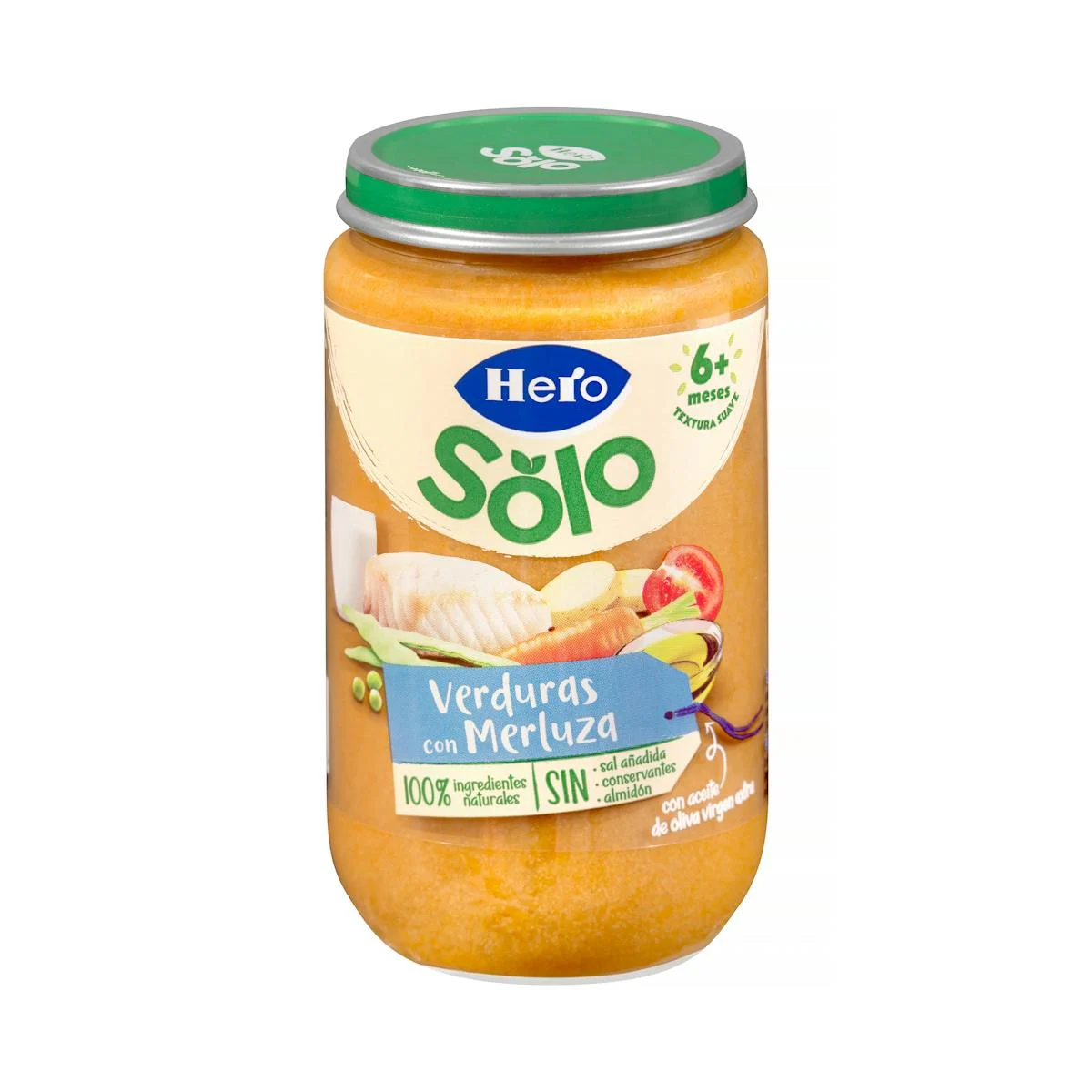 Gemüsepüree mit Seehecht Hero Solo +6 Monate