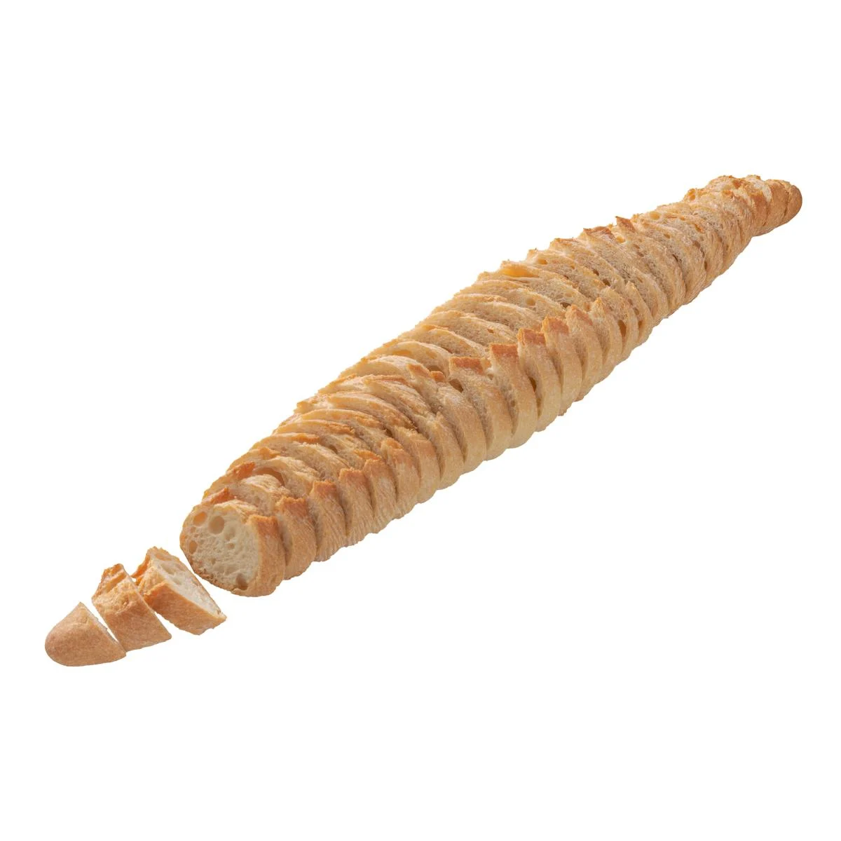 Geschnittenes rustikales Baguette