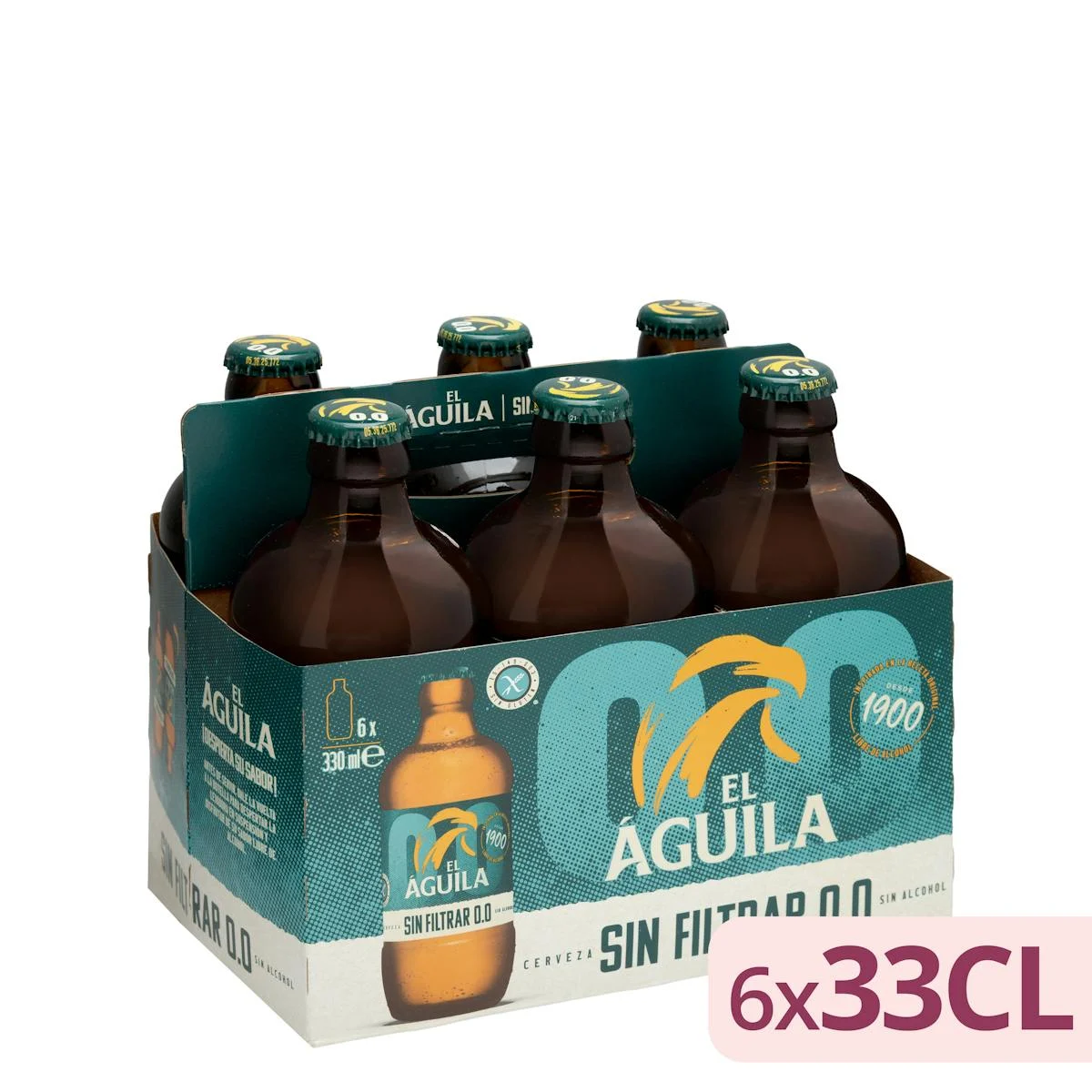 Нефільтроване безалкогольне пиво El Águila 0,0%