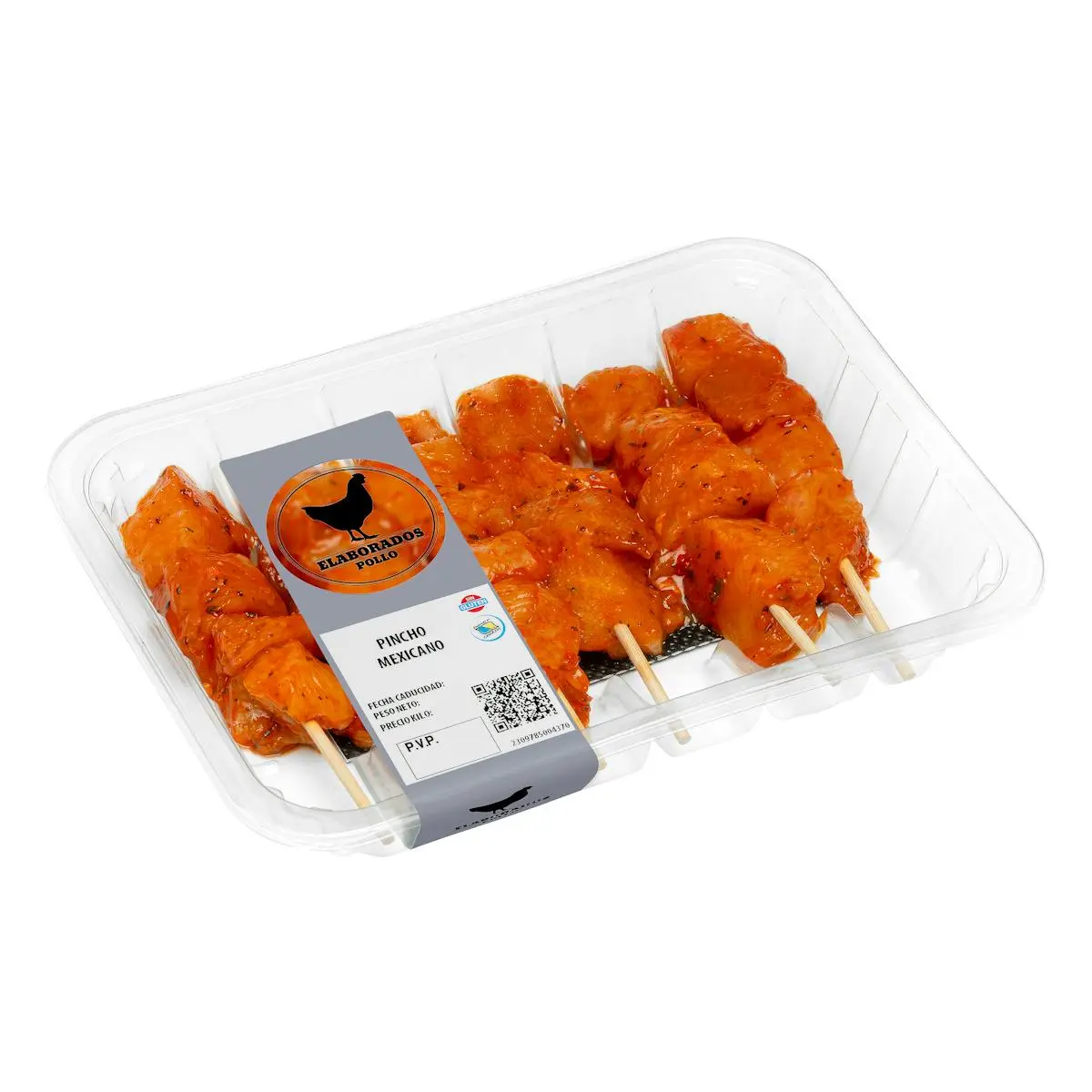 Pincho Mexicano de pollo con varilla