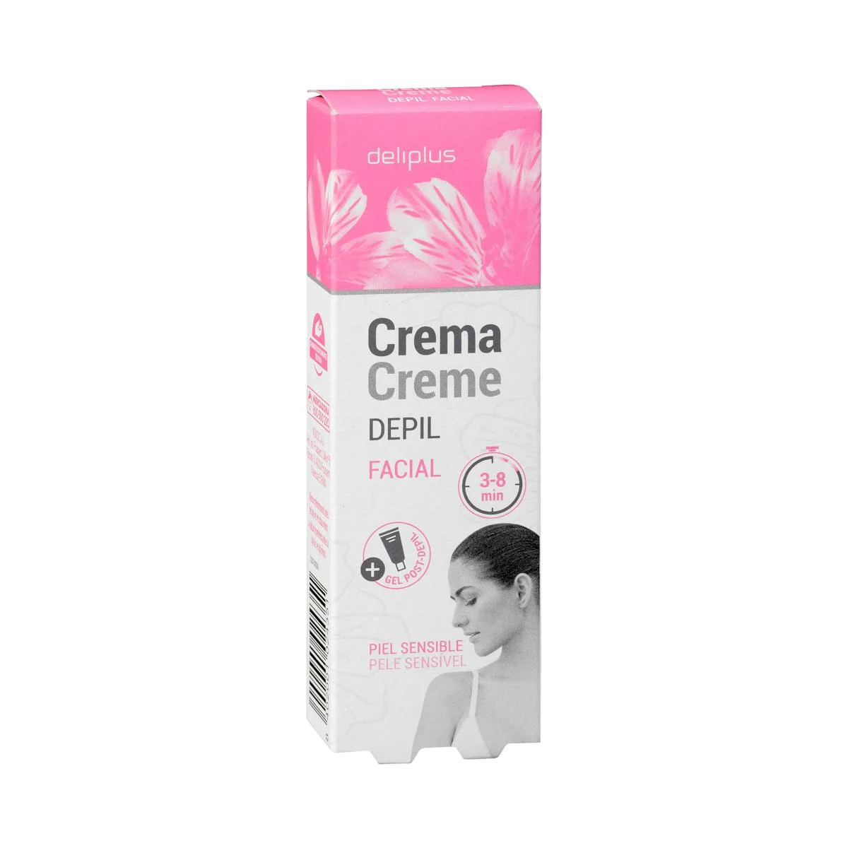 Crema depilatòria facial Deliplus pell sensible