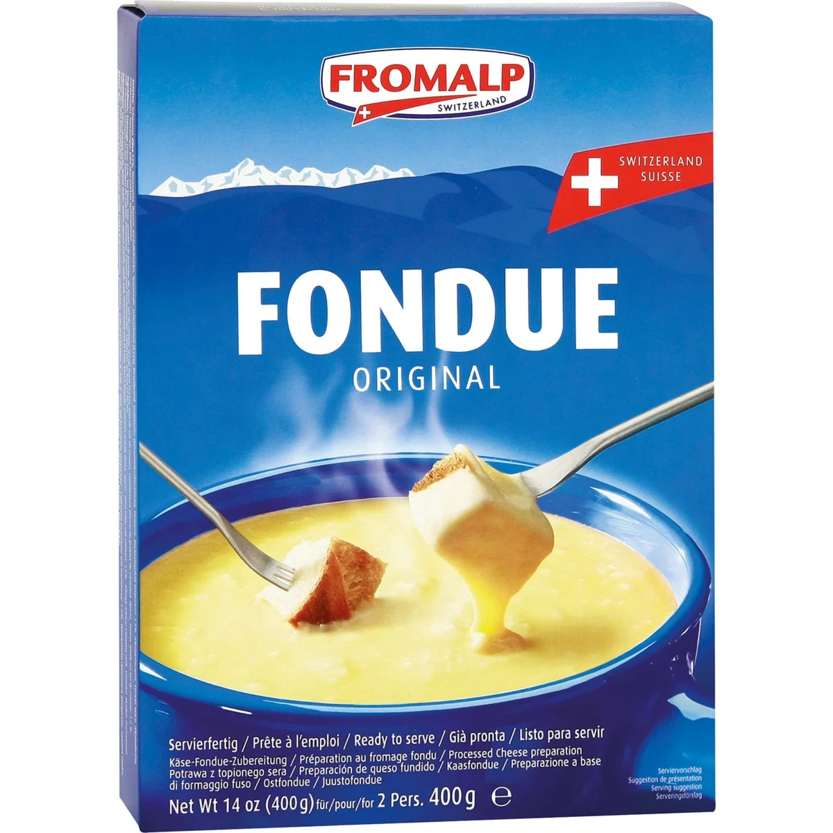 Fondue de formatge Fromalp, caixa