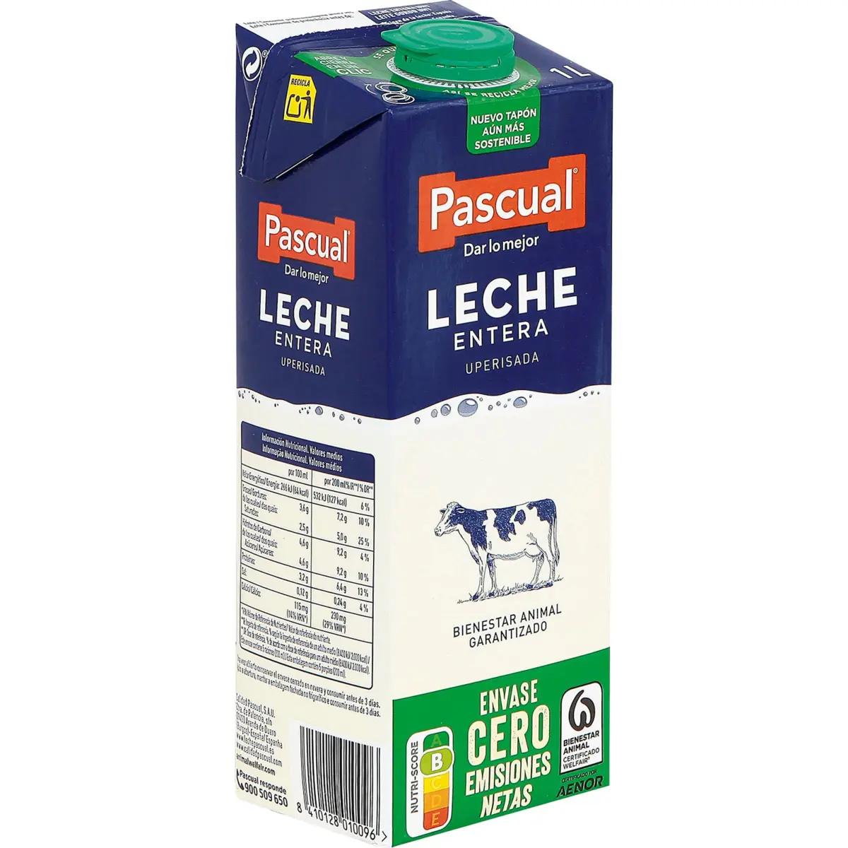 Whole milk carton Pascual