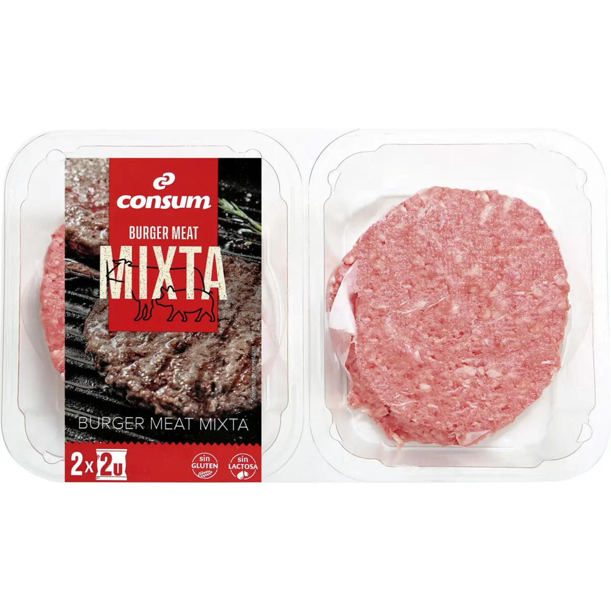 Mixed burgers, 4 units Consum