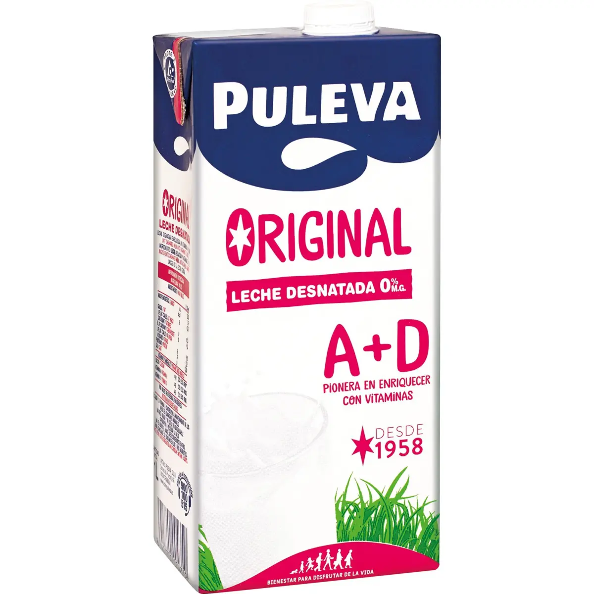 Magermilch im Karton Puleva