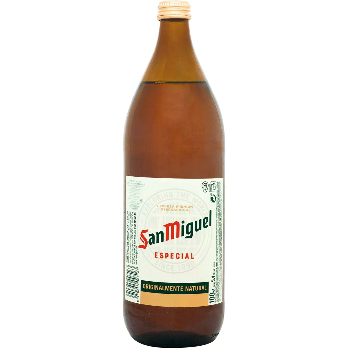 Cervesa San Miguel en ampolla de vidre