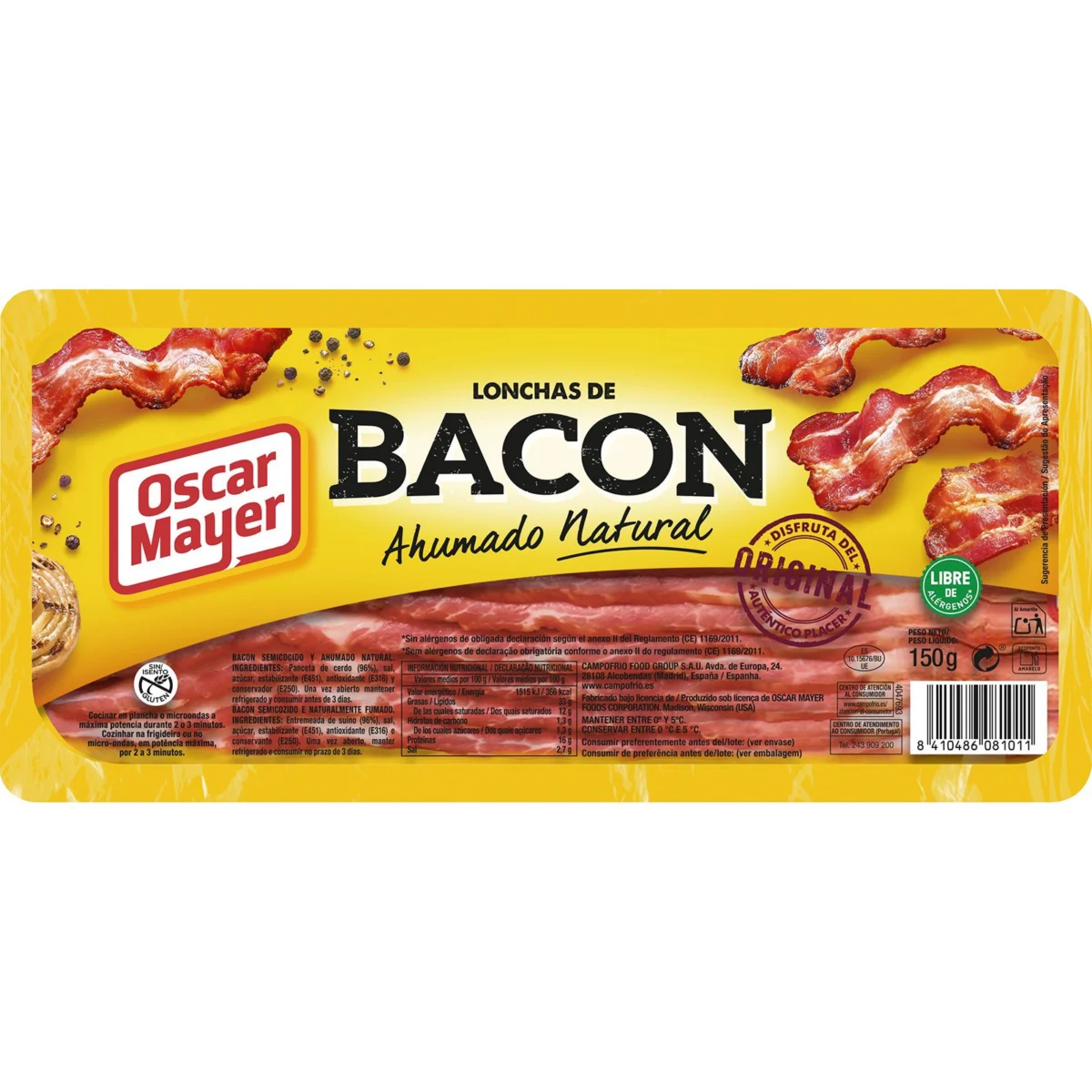 Bacón en Lonchas Oscar Mayer
