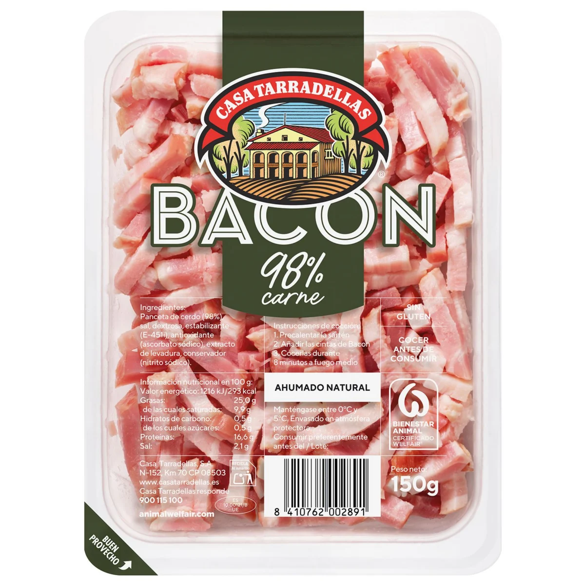 Lanières de bacon Tarradellas