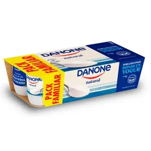 Yaourt nature, pack de 8 Danone