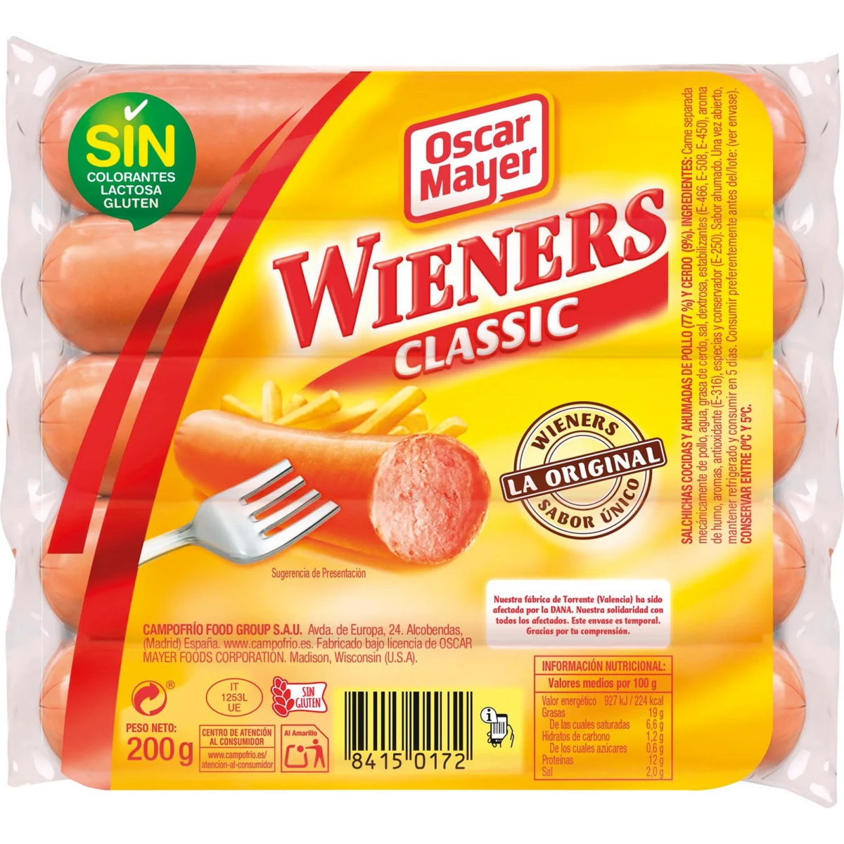 Salsitxes Wieners Oscar Mayer