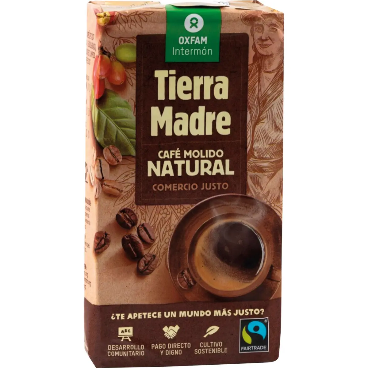 Cafè mòlt natural de comerç solidari Oxfam