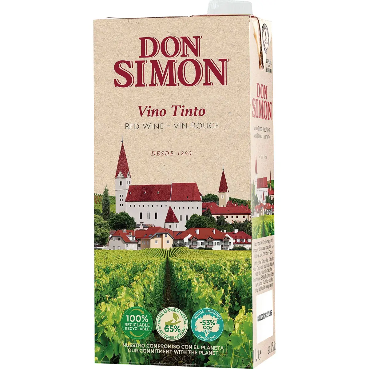 Tafelrotwein im Karton Don Simon